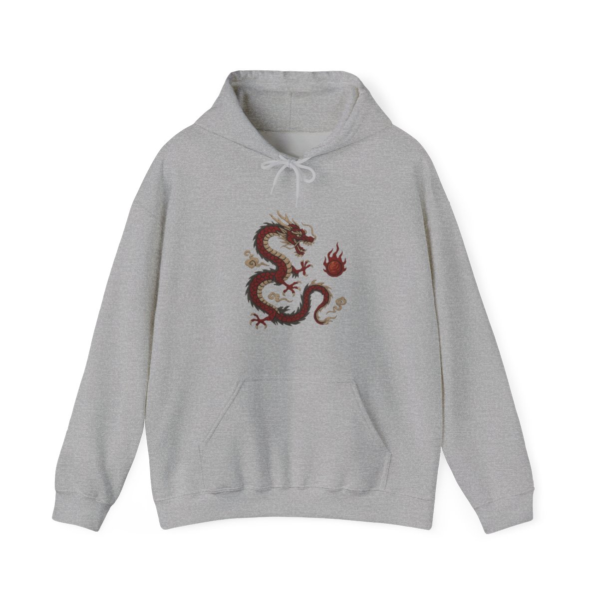 Embroidered Dragon Streetwear Hoodie - alternate angle 5, merchandise