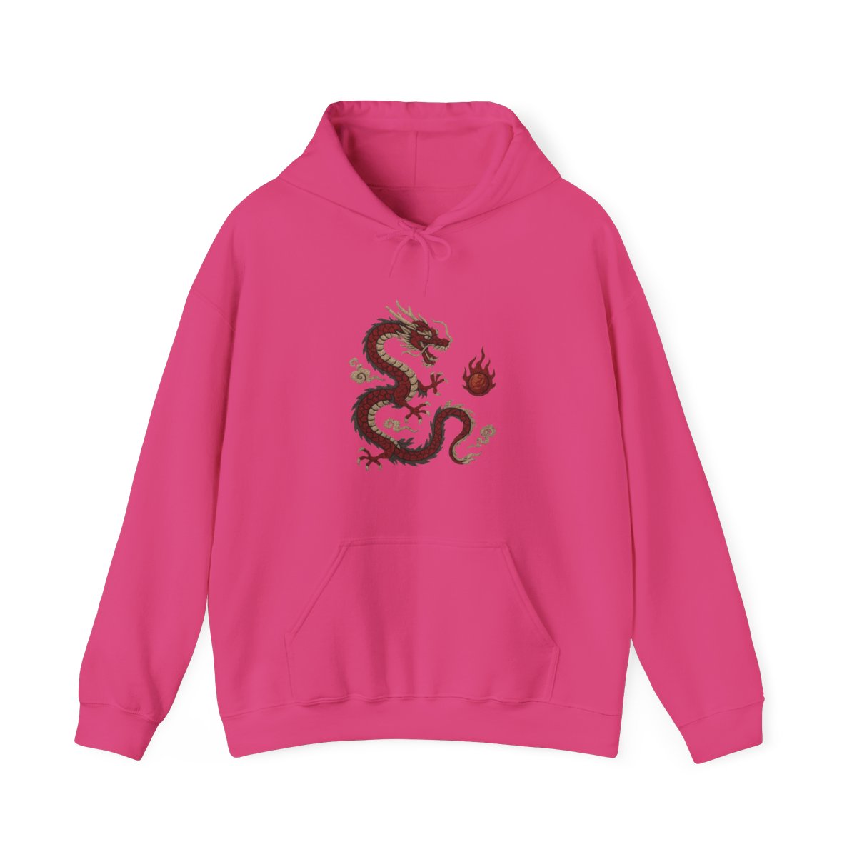 Embroidered Dragon Streetwear Hoodie - alternate angle 3, merchandise