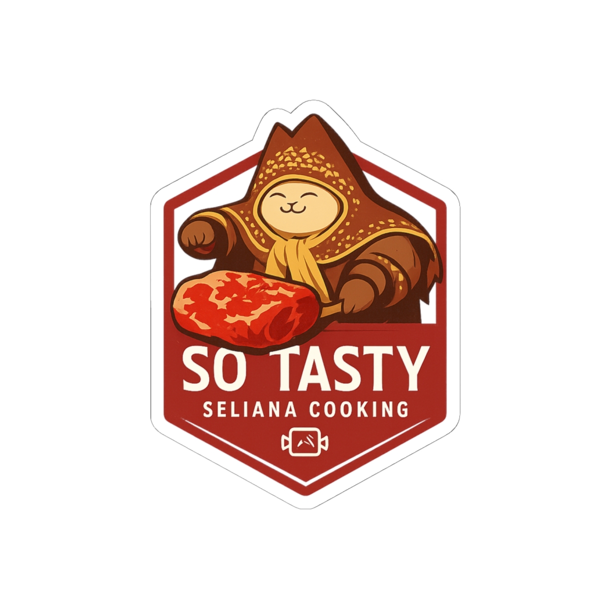 Monster Hunter Seliana Cooking Chef Sticker | Cute Gaming Decal