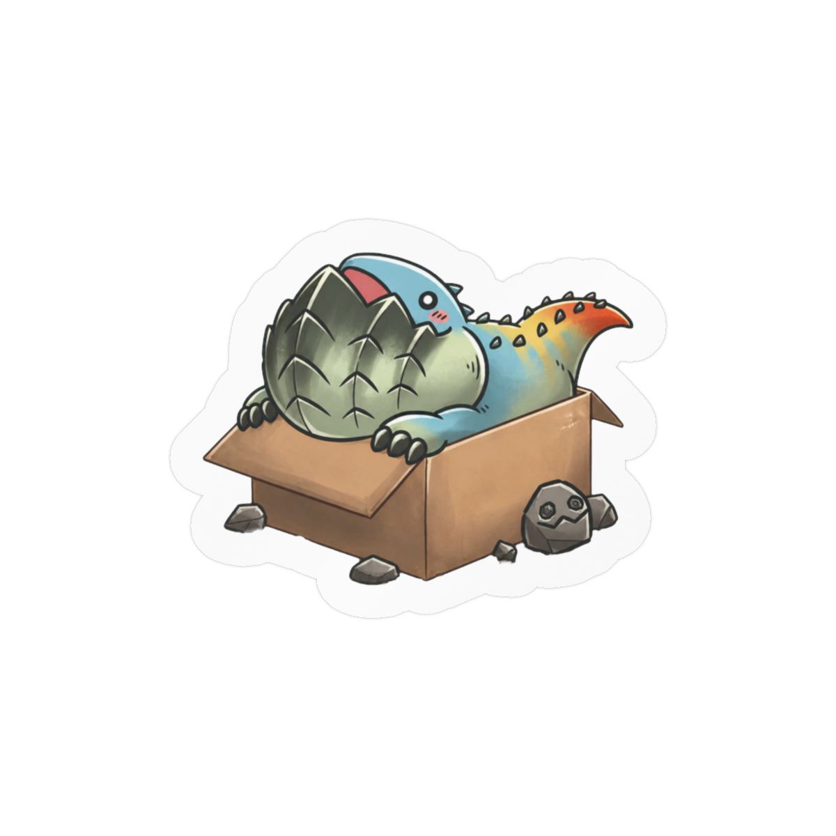 Boxy Dodogama Sticker | Cute Monster Hunter Vinyl Decal