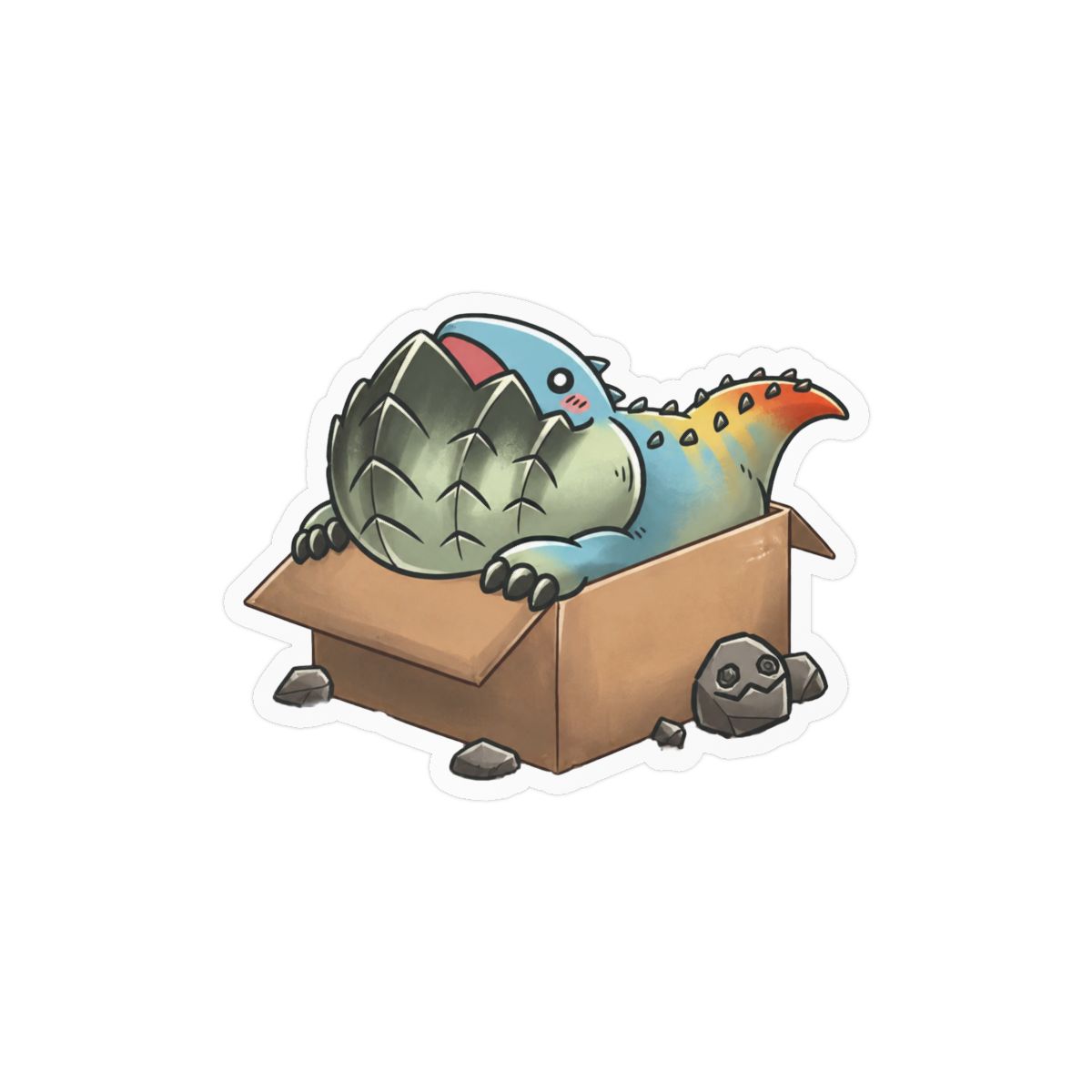 Boxy Dodogama Sticker | Cute Monster Hunter Vinyl Decal