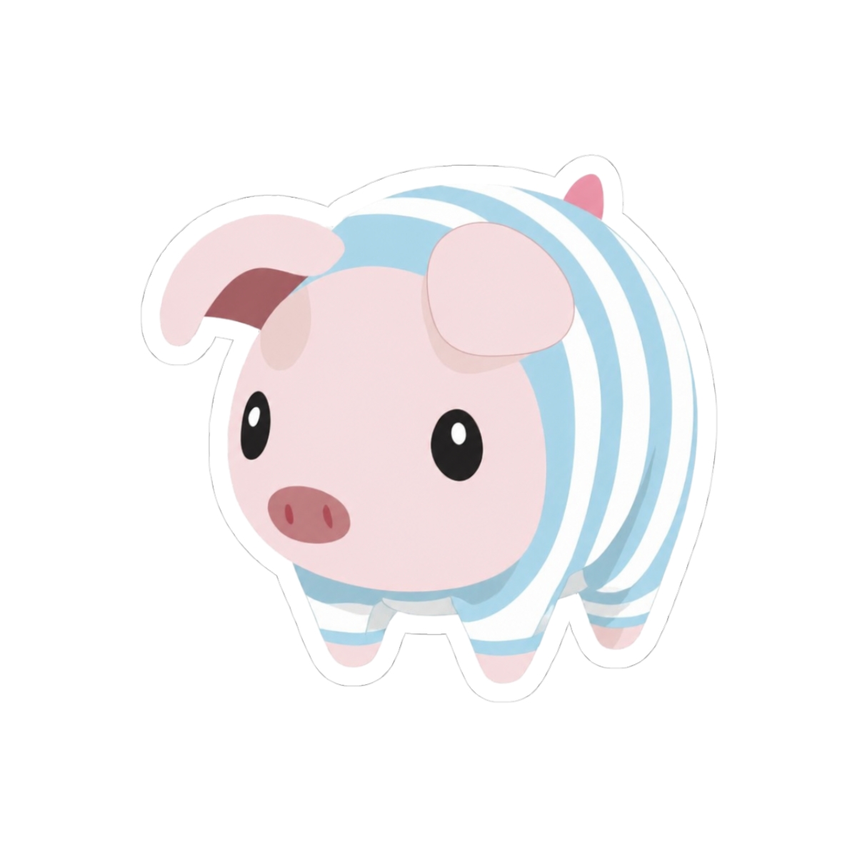 Poogie Piggie Monster Hunter Print Pj Pajama Sticker - Official stickers merchandise