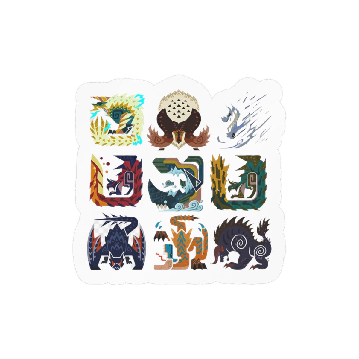Monster Hunter World MHW Epic Gaming Sticker Set | Gamer Vinyl Decals - Official Stickers merchandise