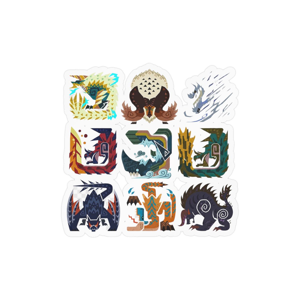 Monster Hunter World MHW Epic Gaming Sticker Set | Gamer Vinyl Decals - alternate angle 3, merchandise