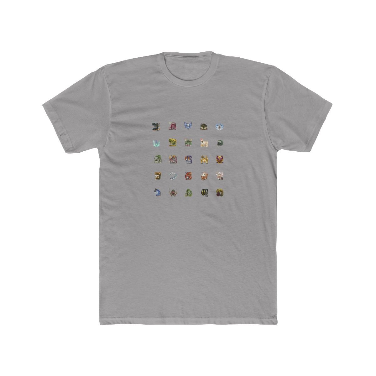 Monster Hunter World Tiled Icons T Shirt - Gamer Fan Gear - Official t-shirts merchandise