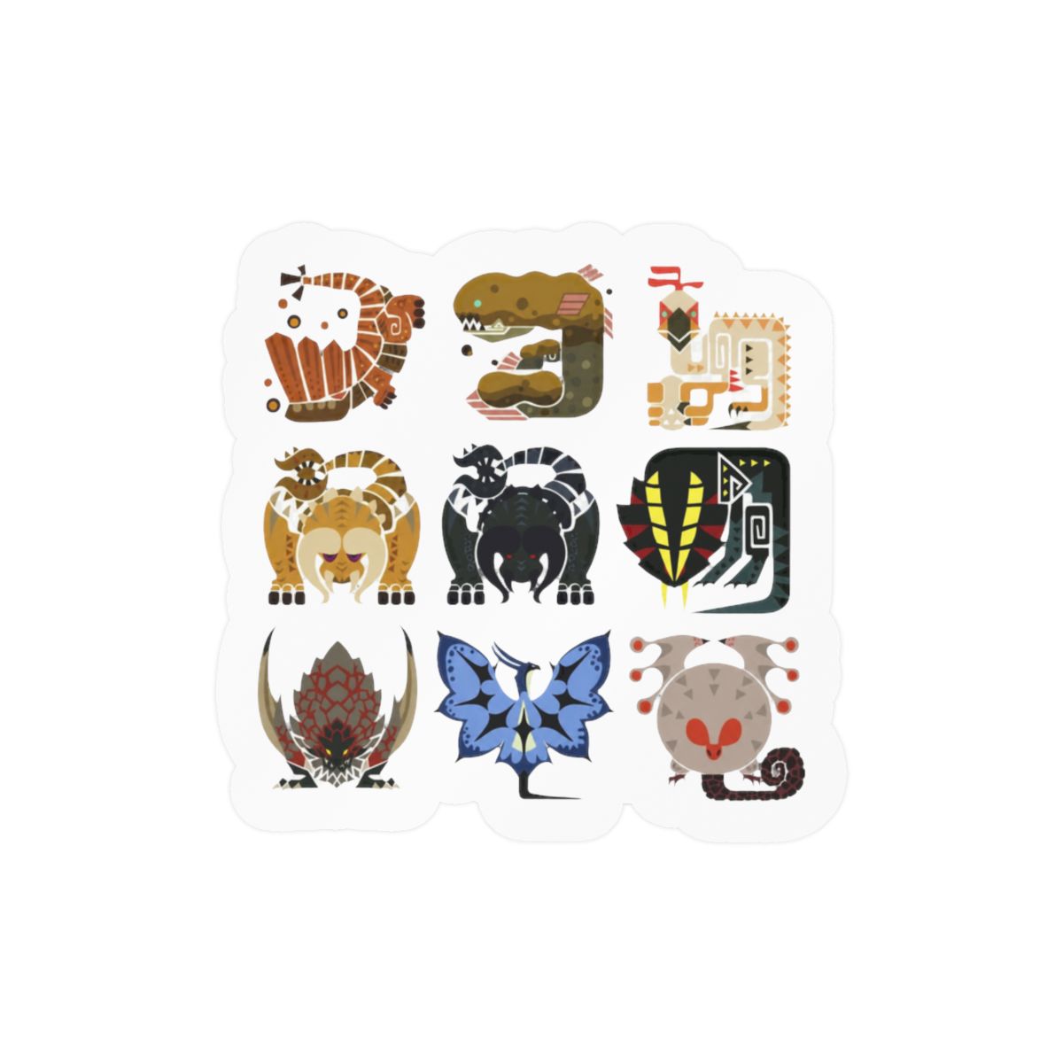 Monster Hunter World Set Two Stickers | Bold Gaming Vinyl Decals - Official stickers merchandise