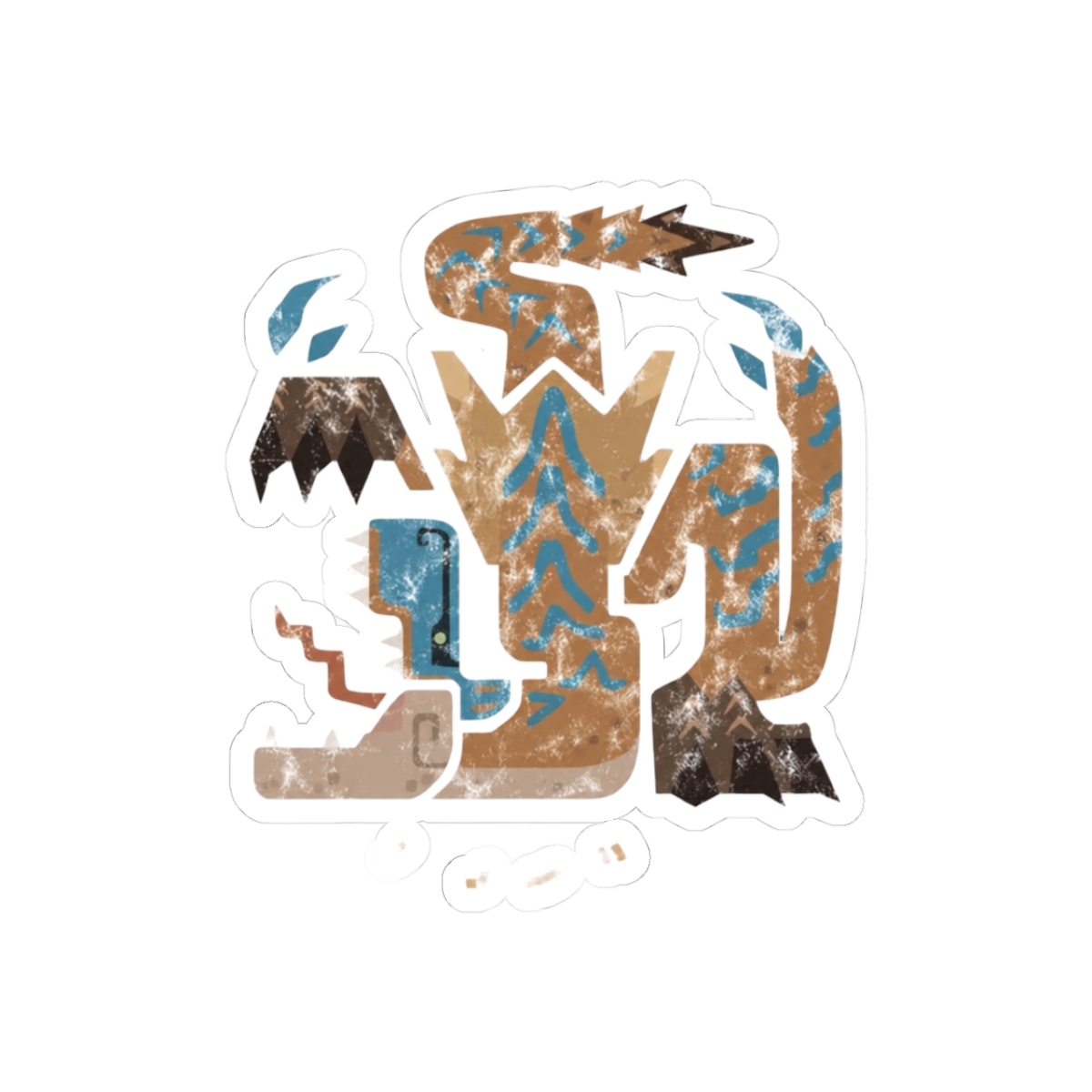 Monster Hunter World Iceborne Tigrex Kanji Sticker - Official stickers merchandise