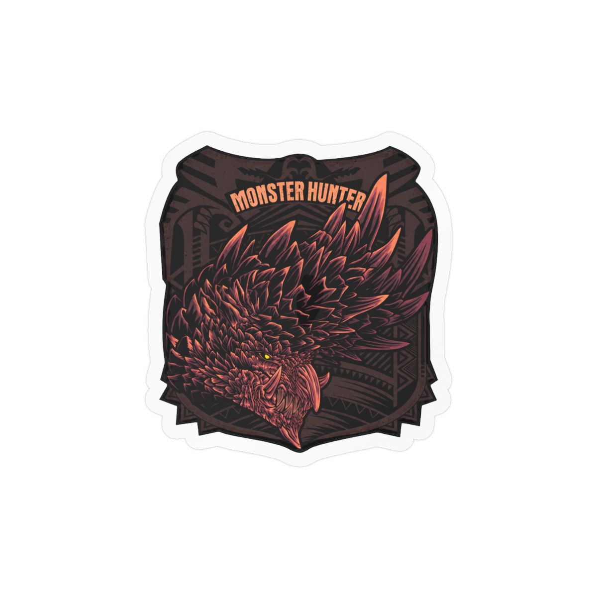 Alatreon Monster Hunter World Sticker | Epic Gaming Vinyl Decal - alternate angle 2, merchandise