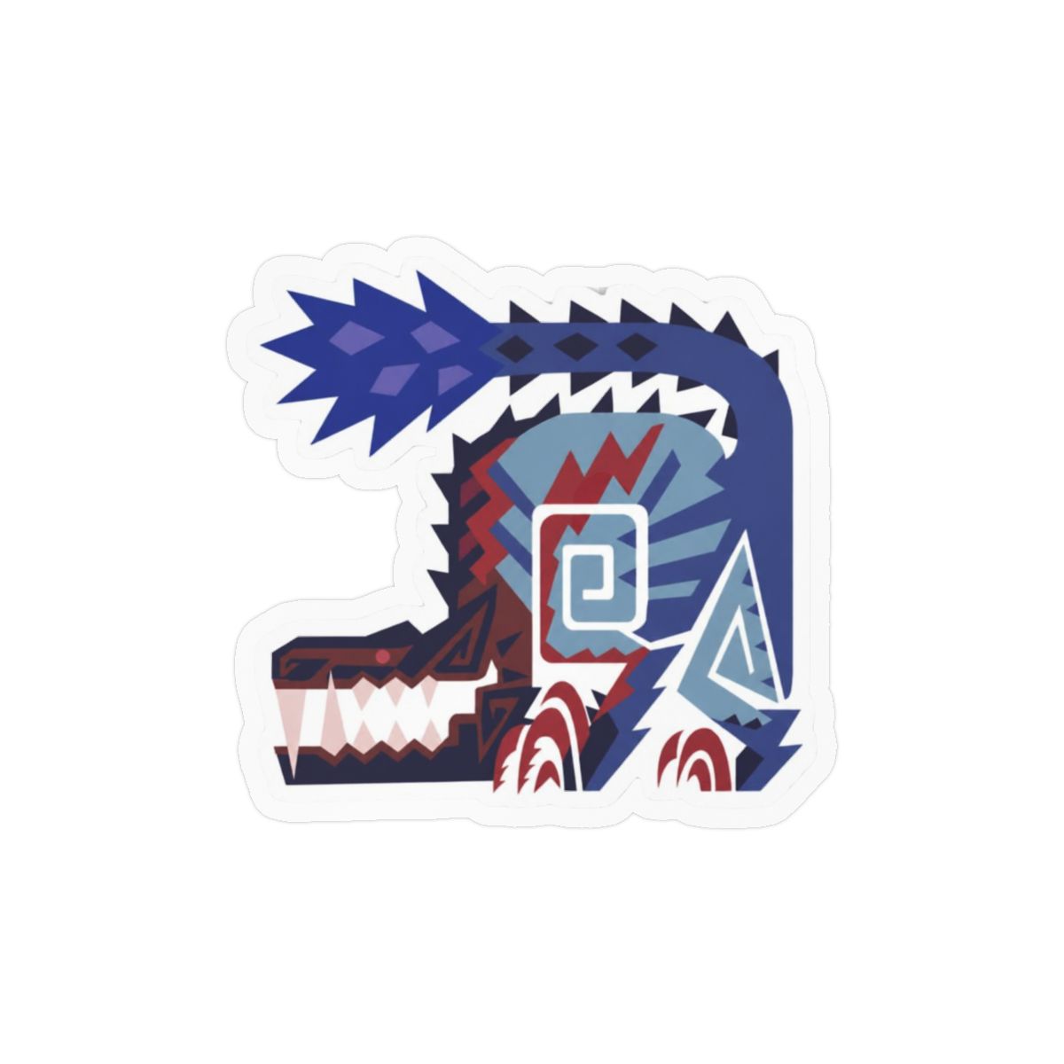 Ebony Odogaron Sticker | Bold Monster Hunter Vinyl Decal - Monster Hunter Wilds official Stickers merch