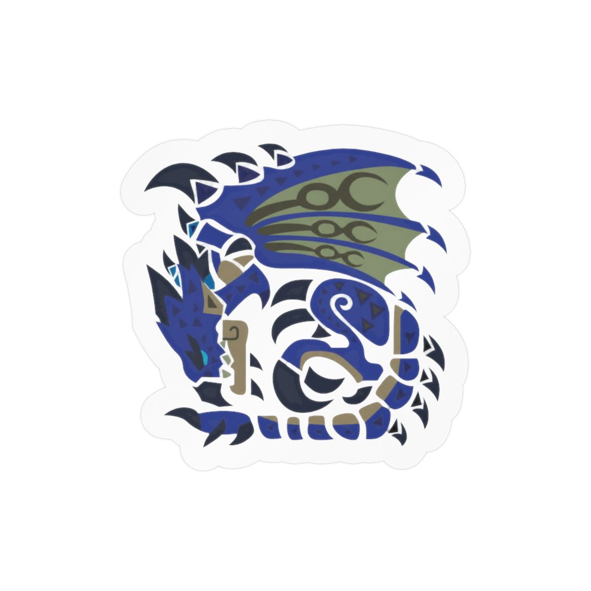 Azure Rathalos Monster Hunter Sticker | Bold Gaming Vinyl Decal