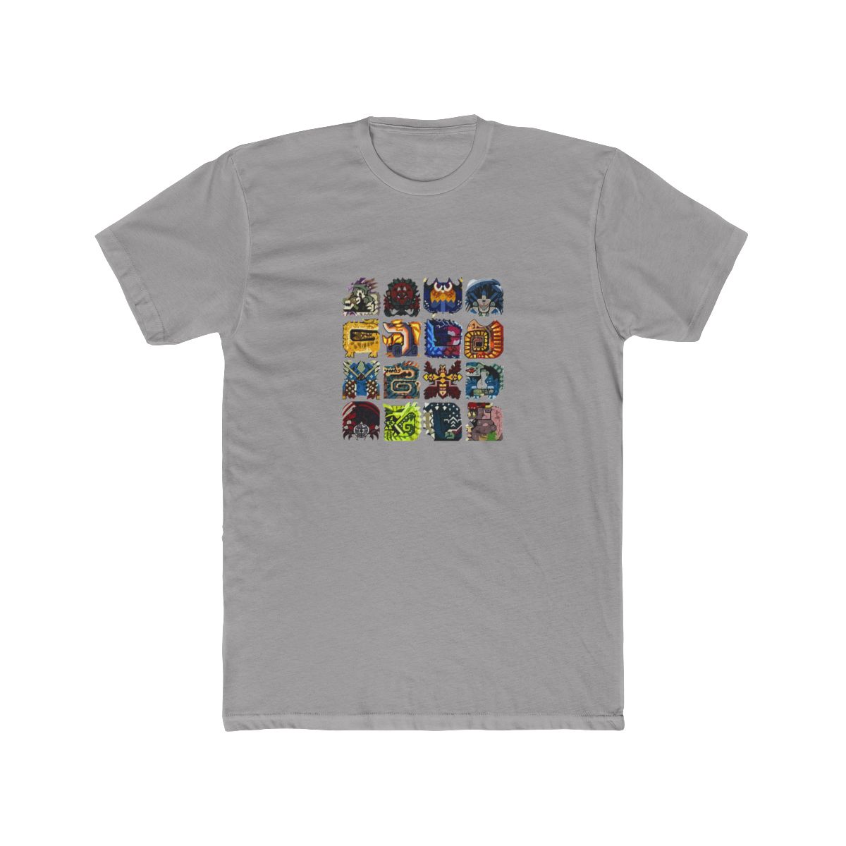 Monster Hunter Symbols Black Adult T Shirt Tee - Official t-shirts merchandise