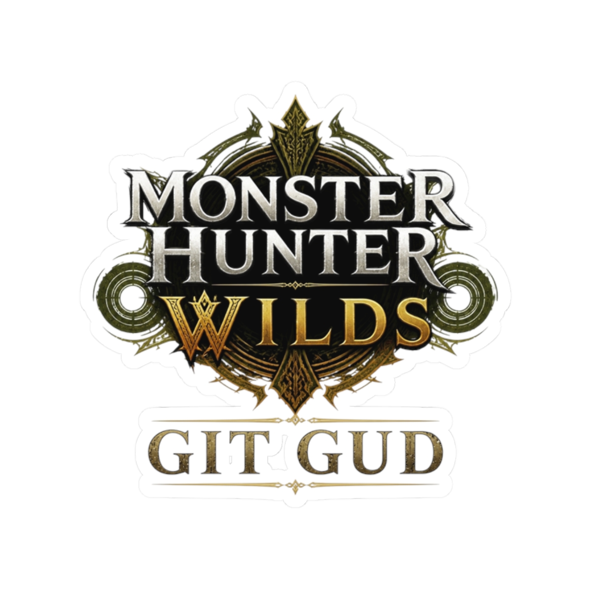 Monster Hunter Wilds "MONSTER HUNTER" Sticker - Official Stickers merchandise