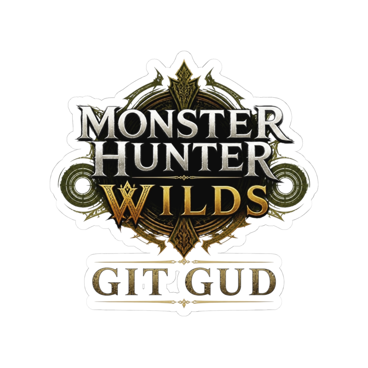 Monster Hunter Wilds "MONSTER HUNTER" Sticker - Monster Hunter Wilds official Stickers merch