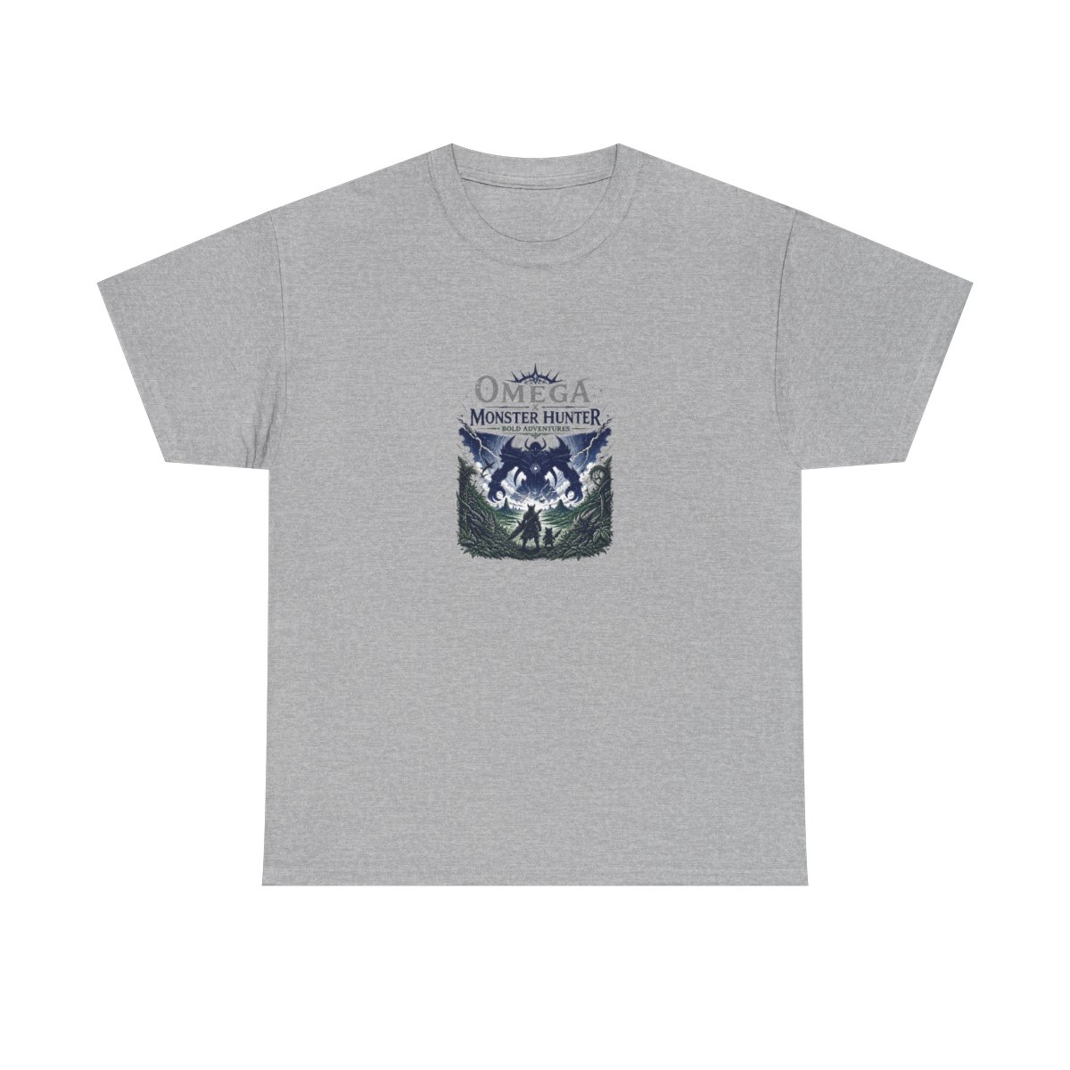 Monster Hunter Wilds "Omega x Monster Hunter: Bold Adventures" Unisex Tee - alternate angle 2, merchandise