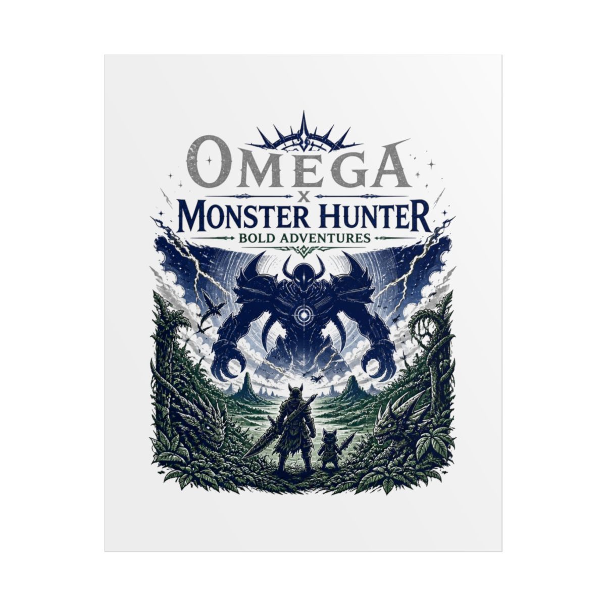 Monster Hunter Wilds "Omega x Monster Hunter: Bold Adventures" Poster